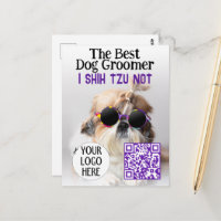 O melhor grupo de cães Shih Tzu Not Logo QR code