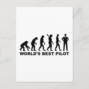 Cartão Postal O melhor piloto do mundo em evolução