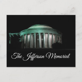 Cartão Postal O Memorial Jefferson à noite