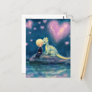 Cartão Postal O Menino e o Dragão