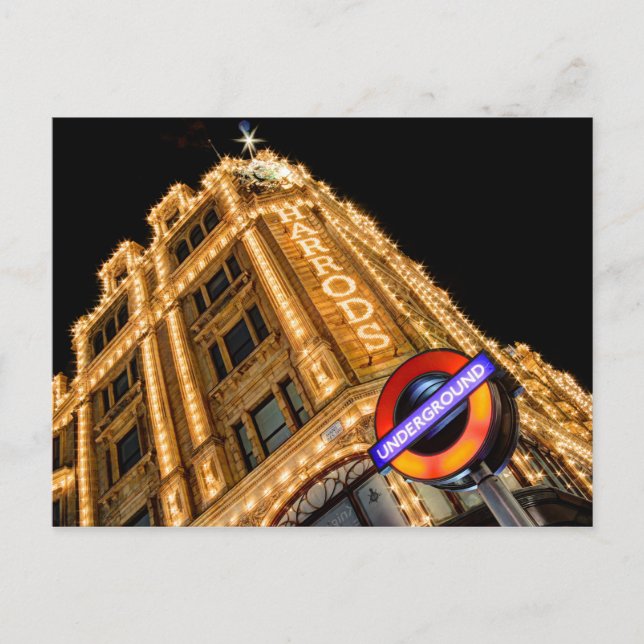 Cartão Postal O Metrô Na Harrods (Frente)