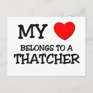 Cartão Postal O Meu Coração Pertence A Um THATCHER