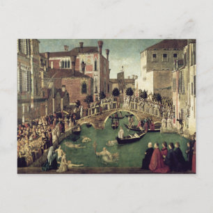 Cartão Postal O Milagre da Cruz na Ponte San Lorenzo