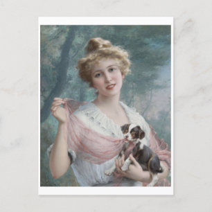 Cartão Postal O Mischievous Puppy (1915) Emile Vernon