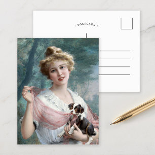 Cartão Postal O Mischievous Puppy Émile Vernon