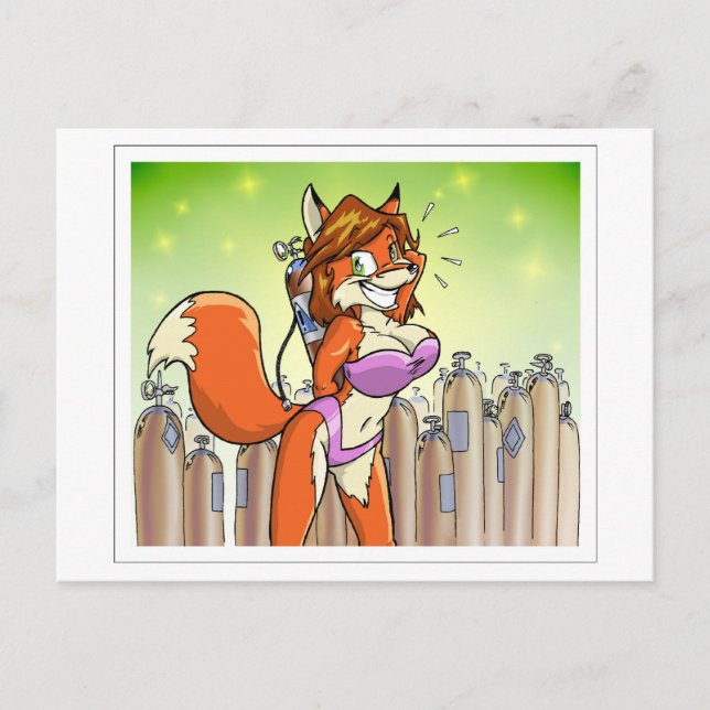 Cartão Postal O Modelo De Tanque Vixen (Frente)