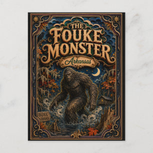 Cartão Postal O Monstro de Fouke Lendas Popcut Arkansas