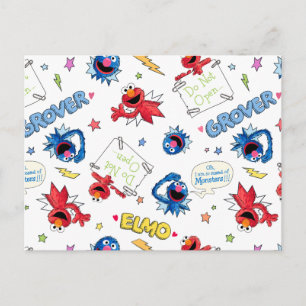 Cartão Postal O monstro no fim deste padrão de história