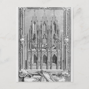 Cartão Postal O Monumento de Edward II