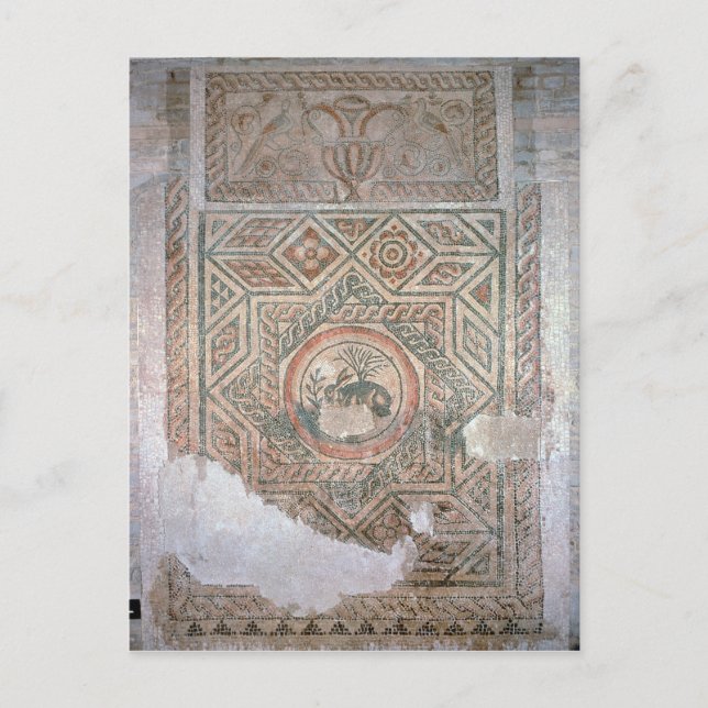Cartão Postal O mosaico Hare, 350 AD (Frente)