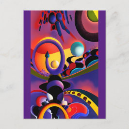 Cartão Postal O Motorista Noturno Ken Gage Surrealismo