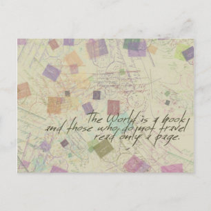 Cartão Postal O mundo é um cartão-postal