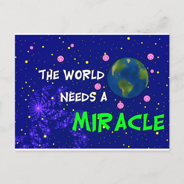 Cartão Postal O Mundo Precisa De Um Espelho (Frente)