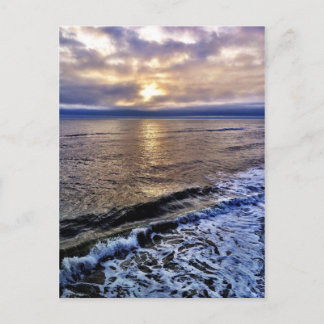 Cartão Postal O nascer do sol na cobertura da costa da Carolina