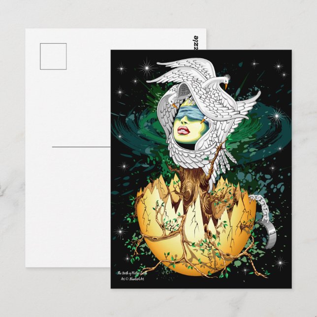 Cartão Postal O Nascimento da Mãe Terra (Frente/Verso)