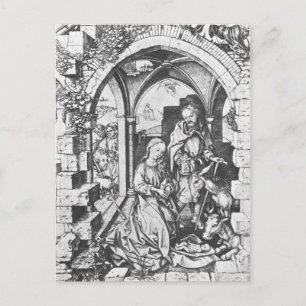 Cartão Postal O Nascimento de Jesus (por Martin Schongauer)