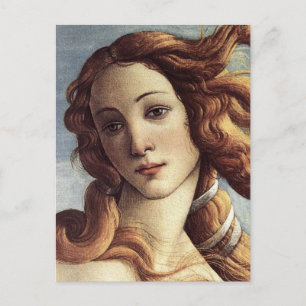 Cartão Postal O Nascimento de Vênus (detalhe)