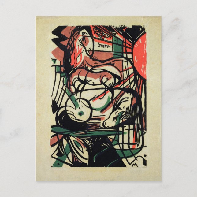 Cartão Postal O nascimento do cavalo, 1913 (Frente)