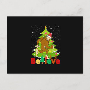 Cartão Postal O Natal Acredita Que Matchin Da Família Da Árvore