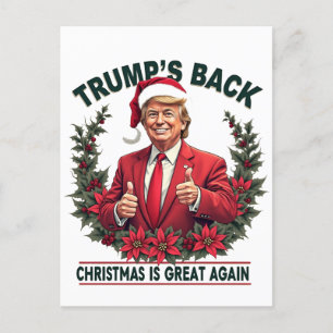Cartão Postal O Natal de Trump é Excelente de novo Papais noeis