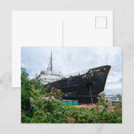 Cartão Postal O Navio Abandonado TSS Duque de Lancaster