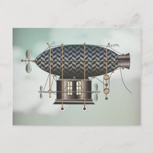 Cartão Postal O Navio Petite Noir Steampunk