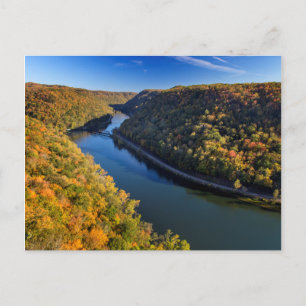Cartão Postal O New River Gorge em Hawks Nest State Park