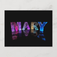 O nome Mary em Luzes 3D (Fotografia)