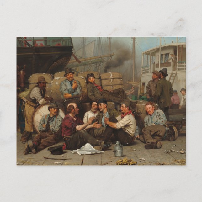 Cartão Postal O Noon do Longshoremen (Frente)