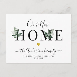 Cartão Postal O nosso novo anúncio de Movimentação de Casa