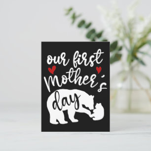 Cartão Postal O nosso primeiro Dia de as mães, Mama Bear Gift, 2