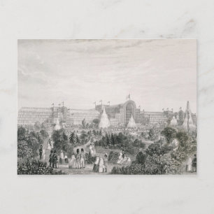 Cartão Postal O novo Palácio Cristal em Sydenham, gravado por La