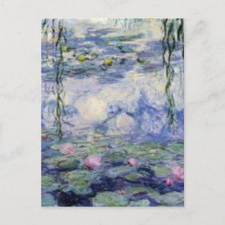 Cartão Postal O Nympheas de Claude Monet (Water Lilly)