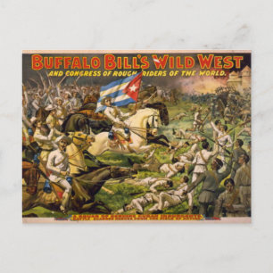Cartão Postal O oeste selvagem de Buffalo Bill
