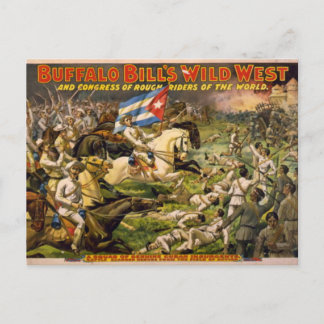 Cartão Postal O oeste selvagem de Buffalo Bill