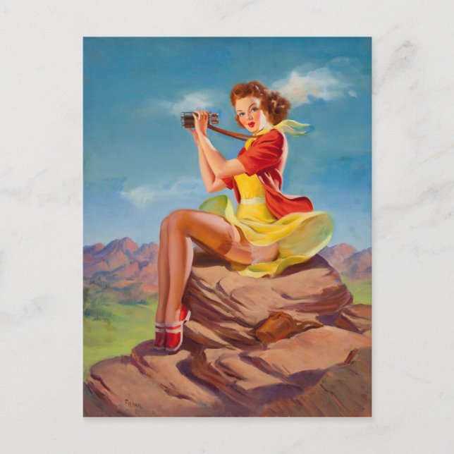 Cartão Postal O olhar (Frente)