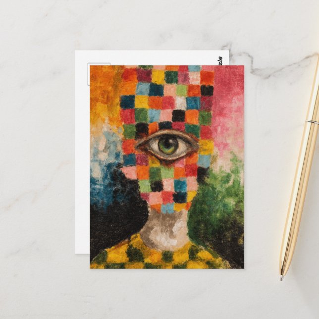 Cartão Postal O Olho do Solteiro Surreal (Frente/Verso In Situ)