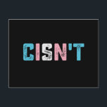 Cartão Postal O Orgulho Transgênero não é Sinalizador Transgêner<br><div class="desc">O Orgulho Transgênero não é LGBTQ Sinalizador Trans Engraçado LGBT</div>