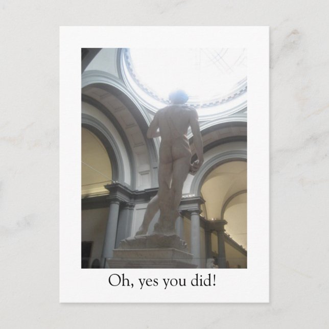 Cartão Postal O outro lado de David (Frente)