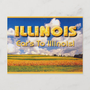 Cartão Postal O ouvido é de Illinois... Mark Edward Westerfield