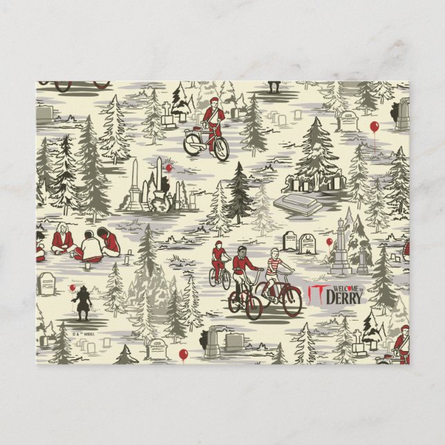 Cartão Postal O padrão do cemitério do Clube dos Perdedores (Frente)