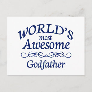 Cartão Postal O padrinho mais incrível do mundo