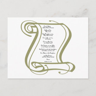 Cartão Postal O Pai Nosso