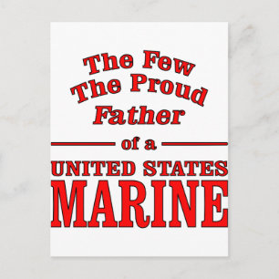 Cartão Postal O Pai Orgulhoso de um Fuzileiro Naval dos Estados