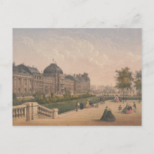 Cartão Postal O Palácio das Tuilarias, Paris, France Lithograph
