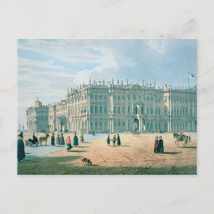 Cartão Postal O Palácio de Inverno, visto pela Passagem do Pal