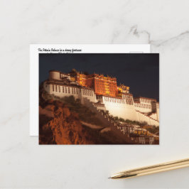 Cartão Postal O Palácio de Potala em Lhasa, Tibete
