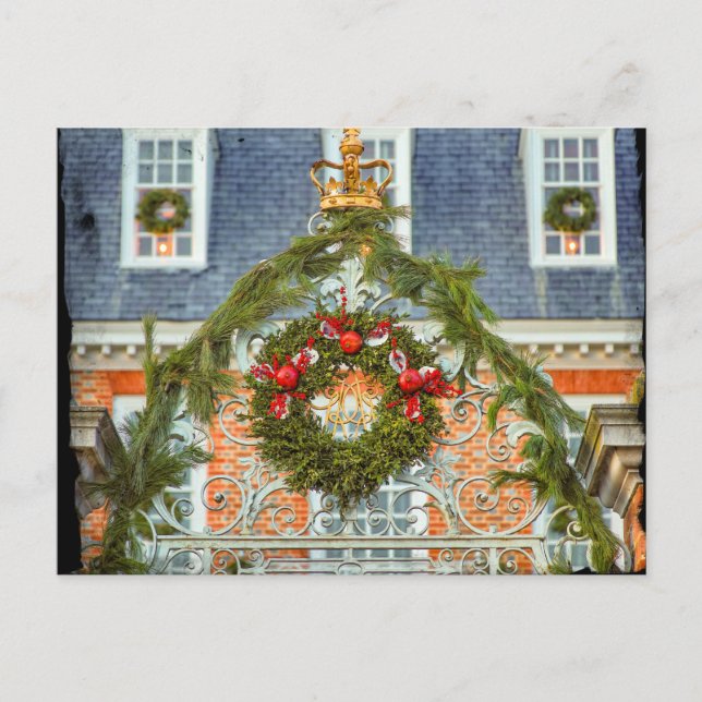 Cartão Postal O palácio do Governador, Williamsburg, VA (Frente)