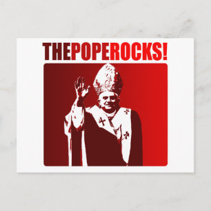 Cartão Postal O Papa Rocks!