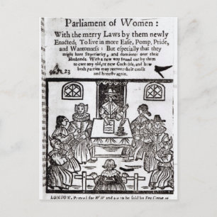 Cartão Postal O Parlamento das Mulheres, 1656